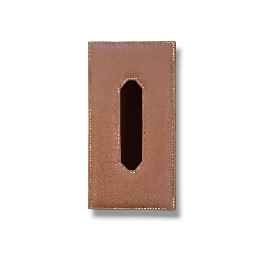 leather tissue box